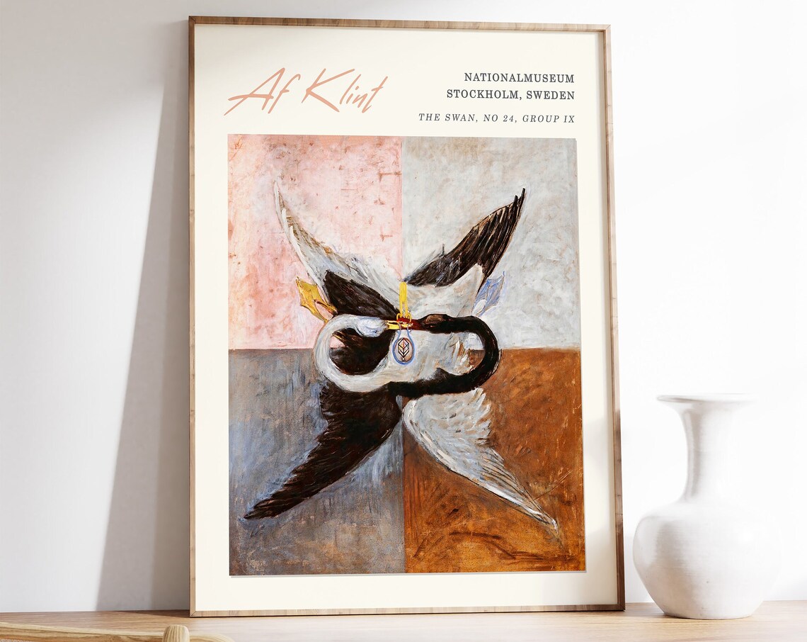 Hilma Af Klint The Swan Abstract Vintage Poster