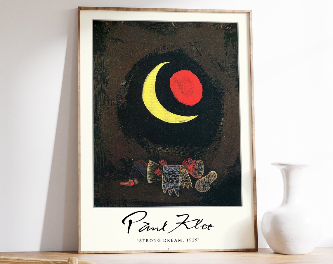 Paul Klee Exhibition Poster, Surrealist Modernism