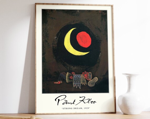 Paul Klee Exhibition Poster, Surrealist Modernism