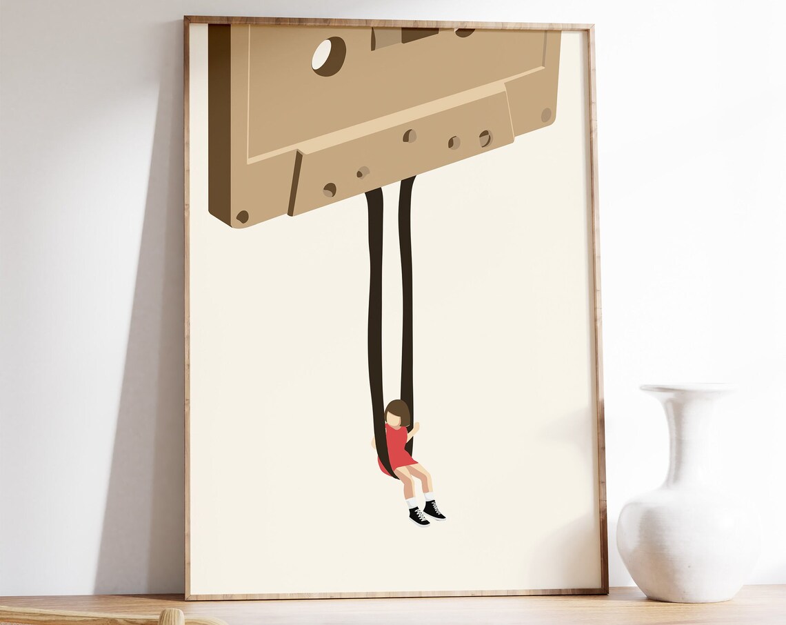Retro Music Poster, Vintage Music Lover Art Print