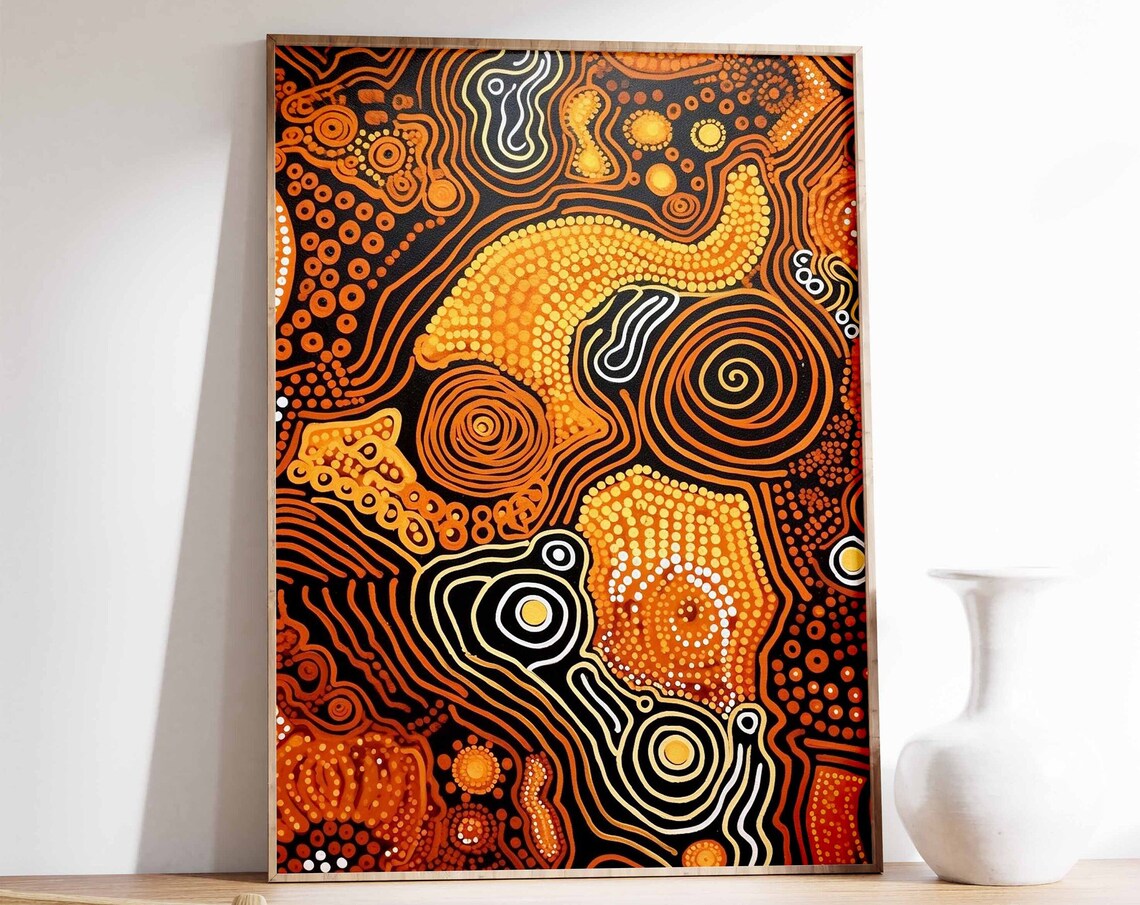 Aboriginal Cultural Wall Art, Australian Poster Print