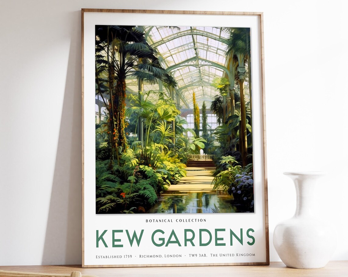 William Morris Kew Gardens Vintage Poster