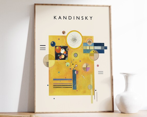 Kandinsky Poster, Soft Pressure Bauhaus Abstract Art