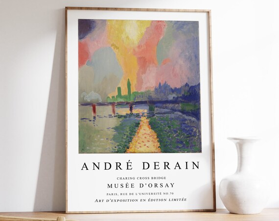 Andre Derain Charing Cross Bridge London Art Print