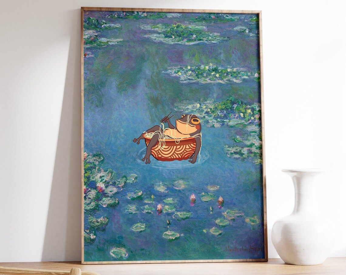 Matsumoto Hoji Frog Poster, Vintage Japanese Art Print