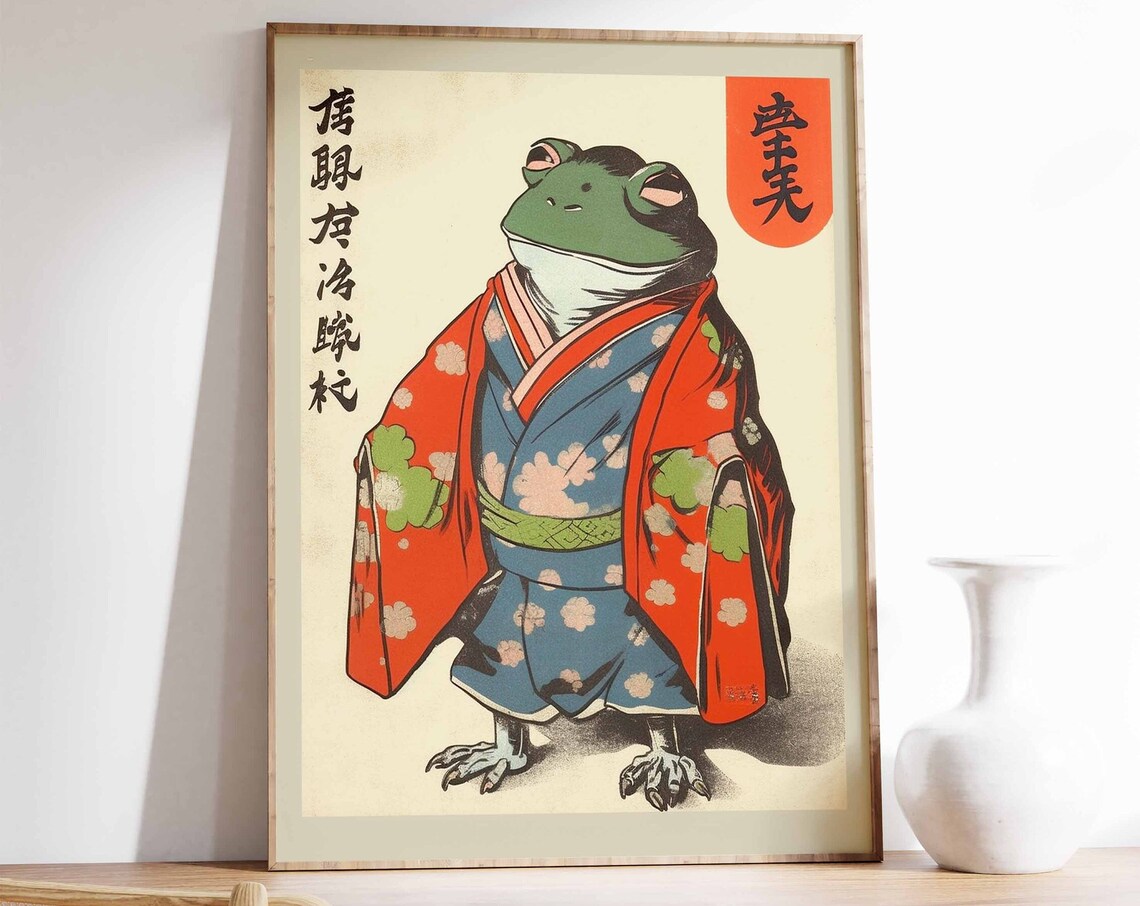 Matsumoto Hoji Frog Vintage Animal Art Print