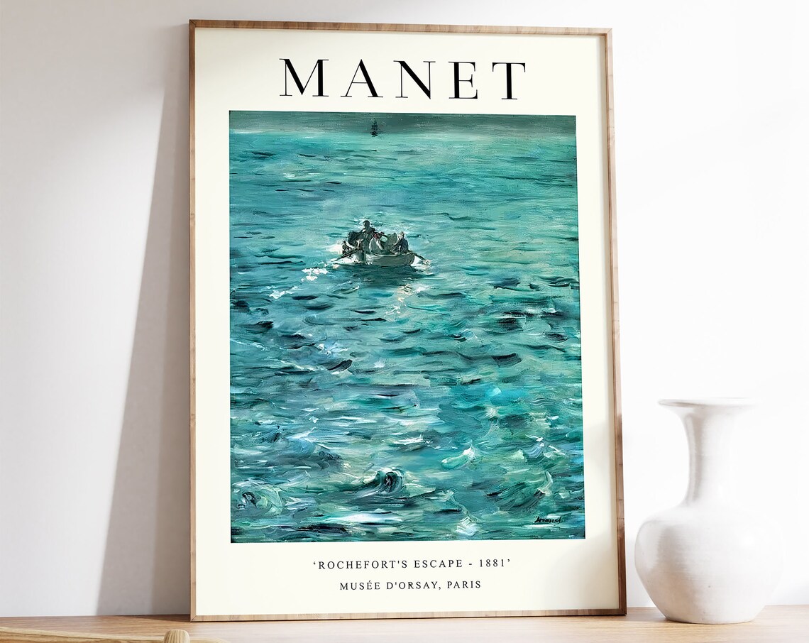 Edouard Manet Rocheforts Escape Impressionist Art Print