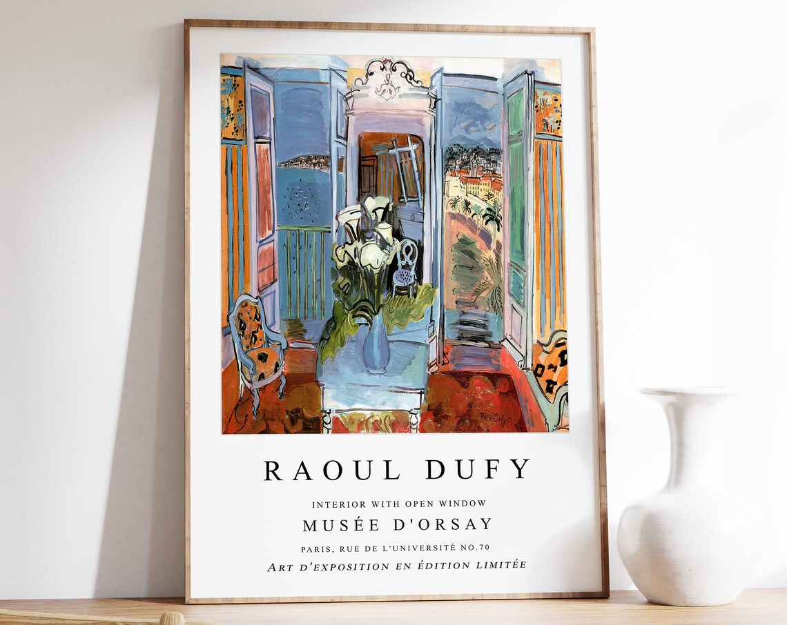 Raoul Dufy Exhibition Poster, French Expressionist Print