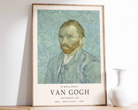 Van Gogh Self Portrait 1889 Artist Portrait Gallery Art Print