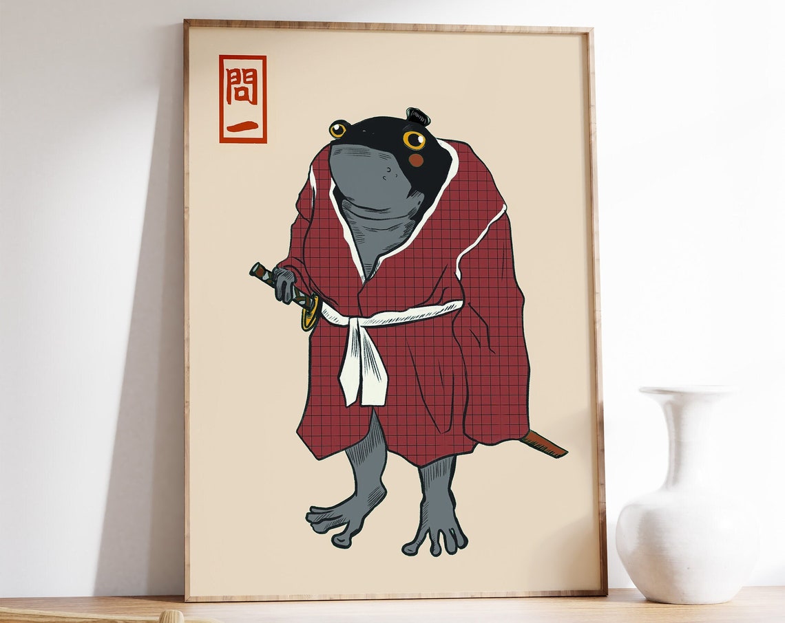 Matsumoto Hoji Frog Vintage Art Print