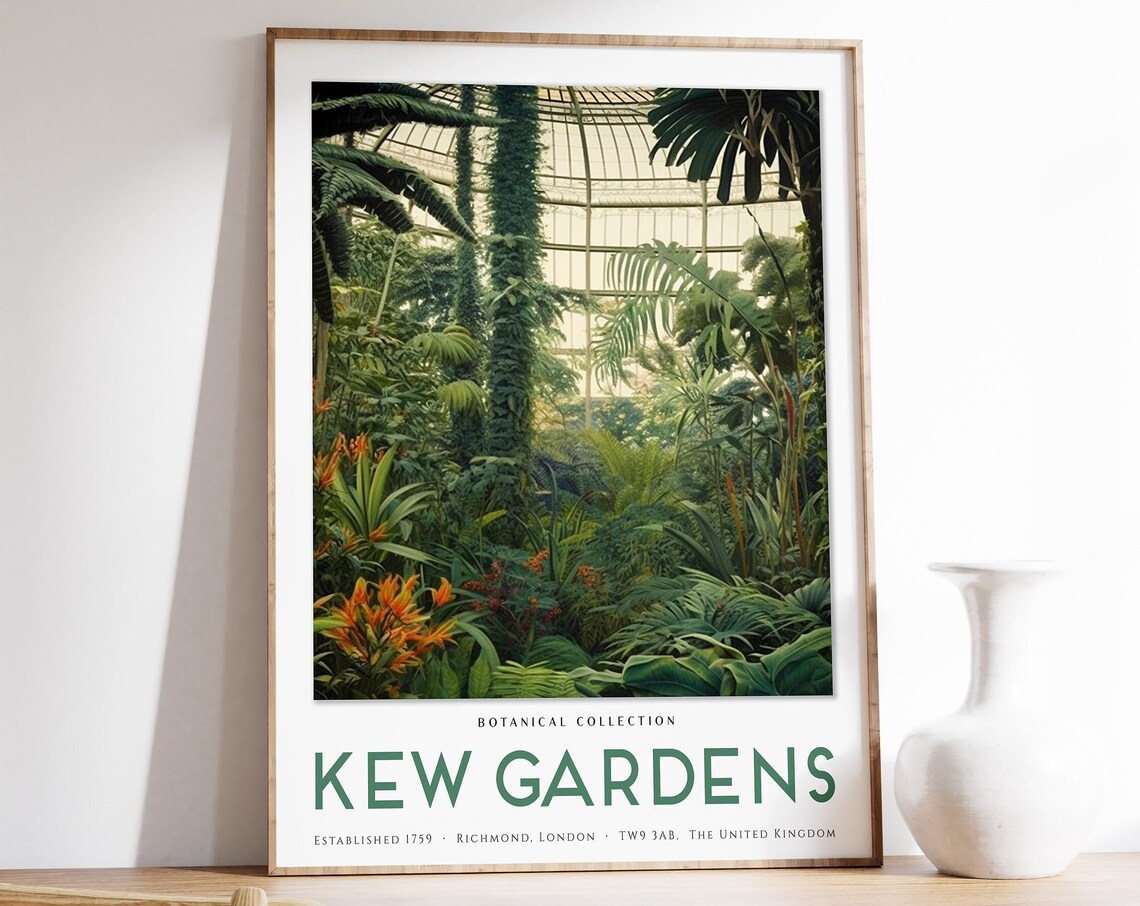 William Morris Kew Gardens Vintage Floral Poster
