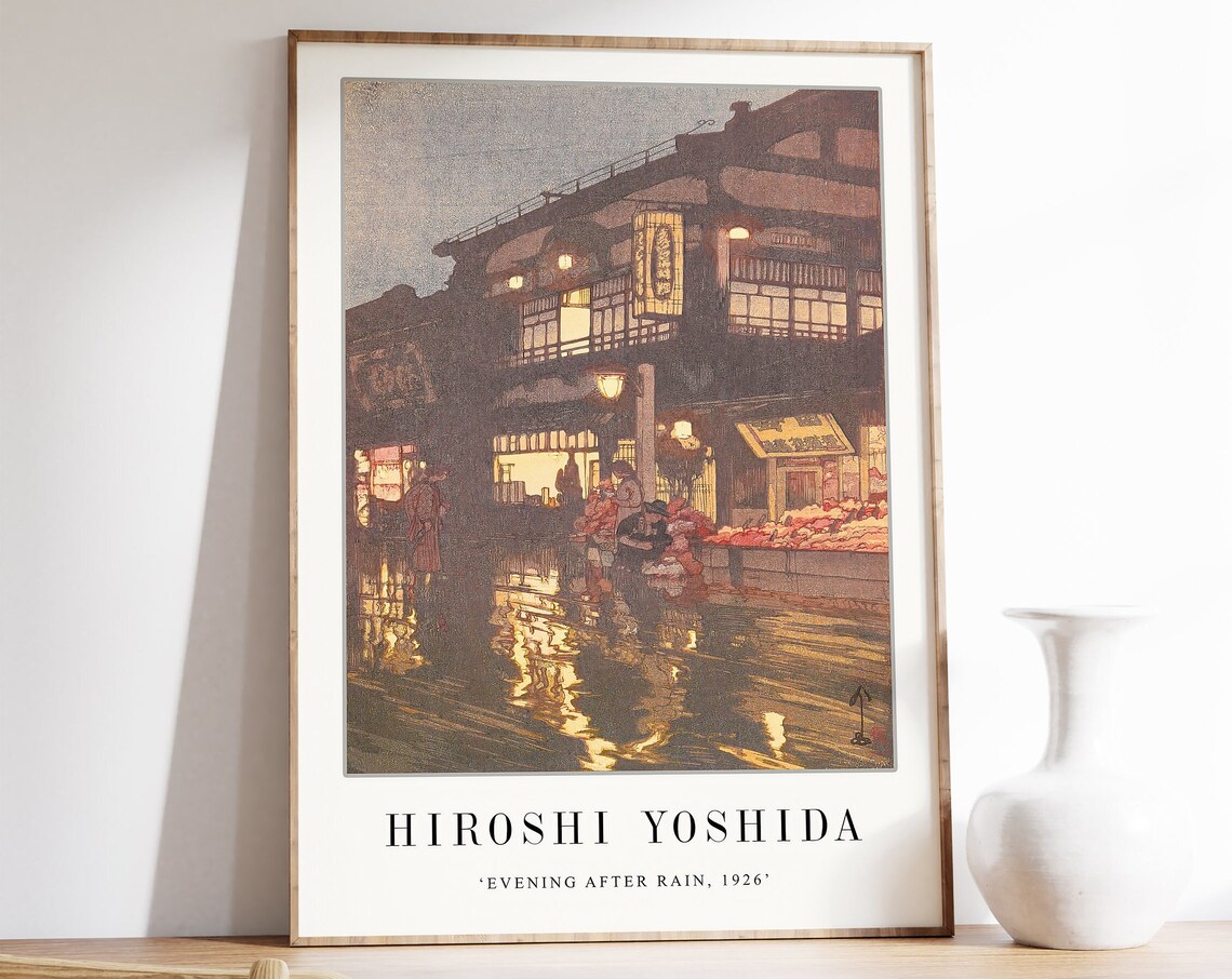 Hiroshi Yoshida Evening After Rain Japanese Art Print