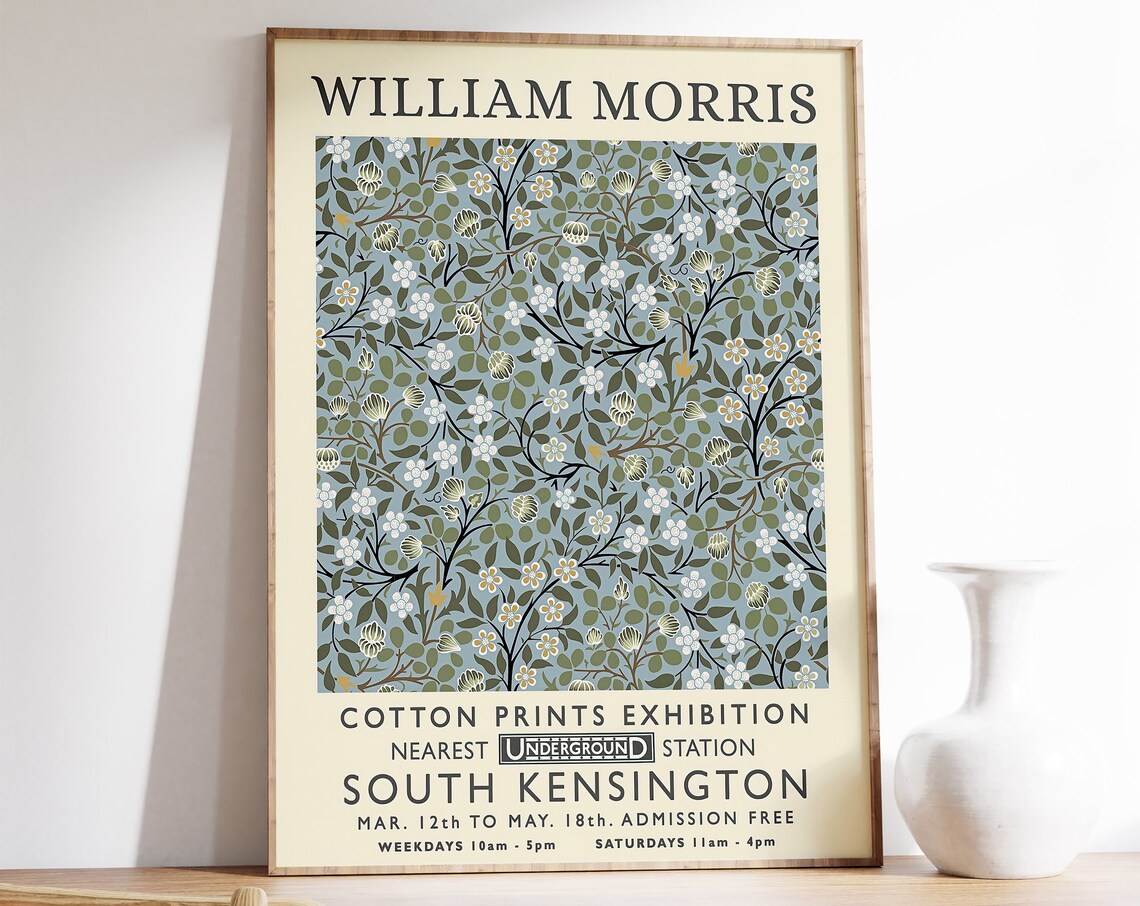 William Morris Vintage Floral Art Print Poster