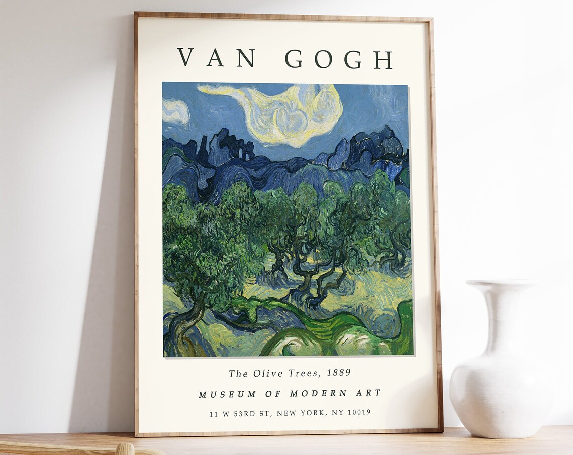 Van Gogh The Olive Trees Exhibition Art Print