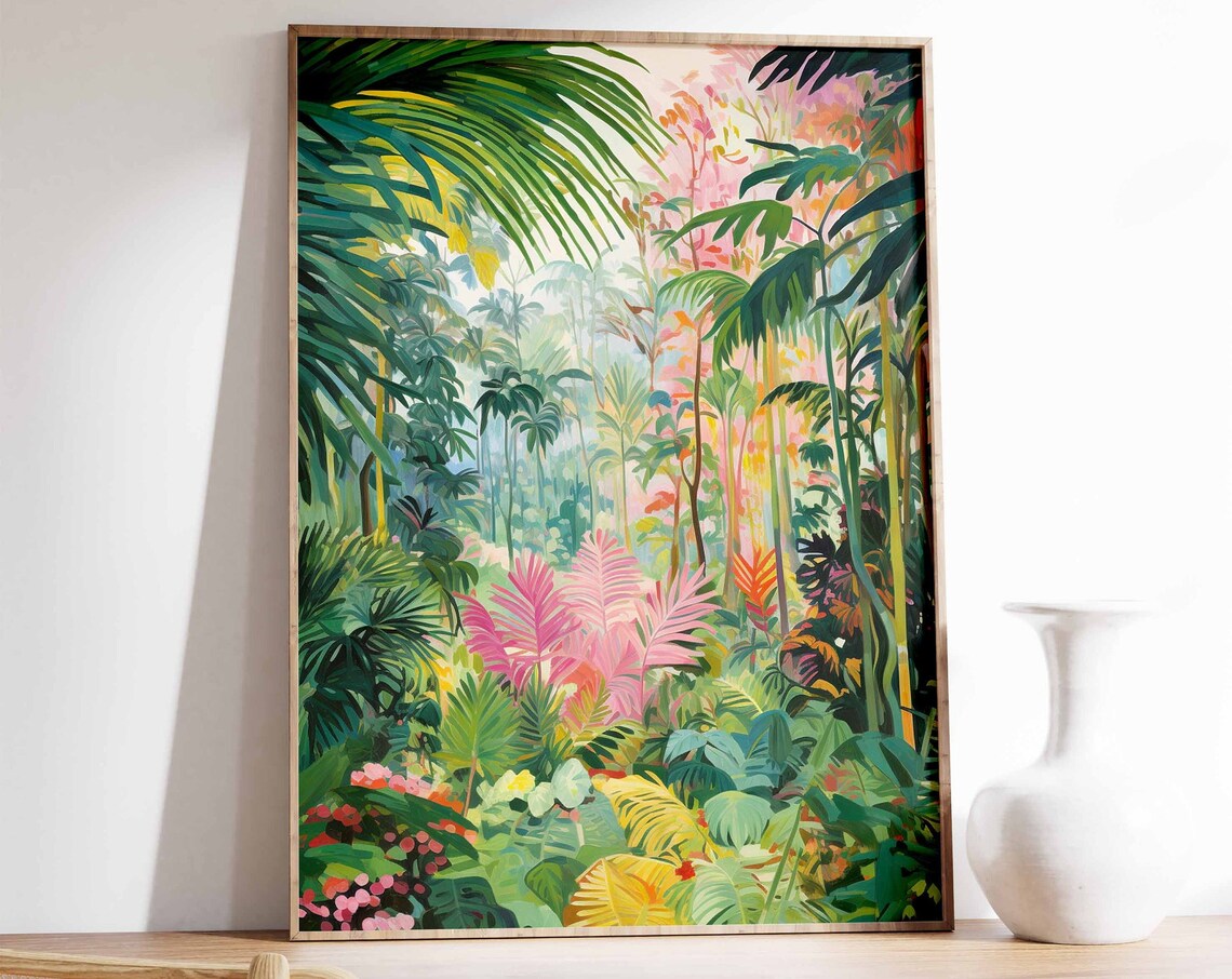 Caribbean Scenery Tropical Decor Art Print