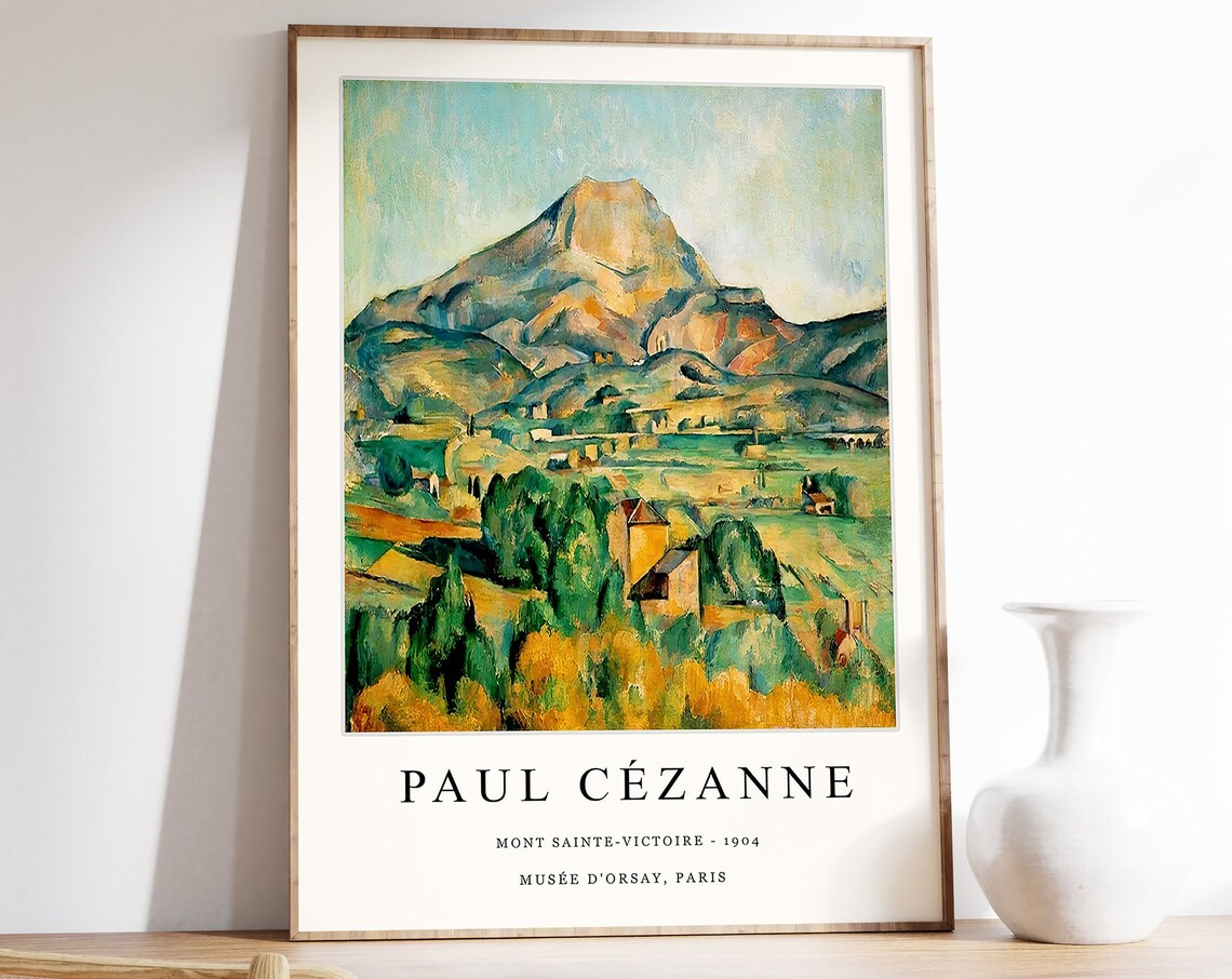 Paul Cezzane Mont Sainte Victoire Exhibition Art Print