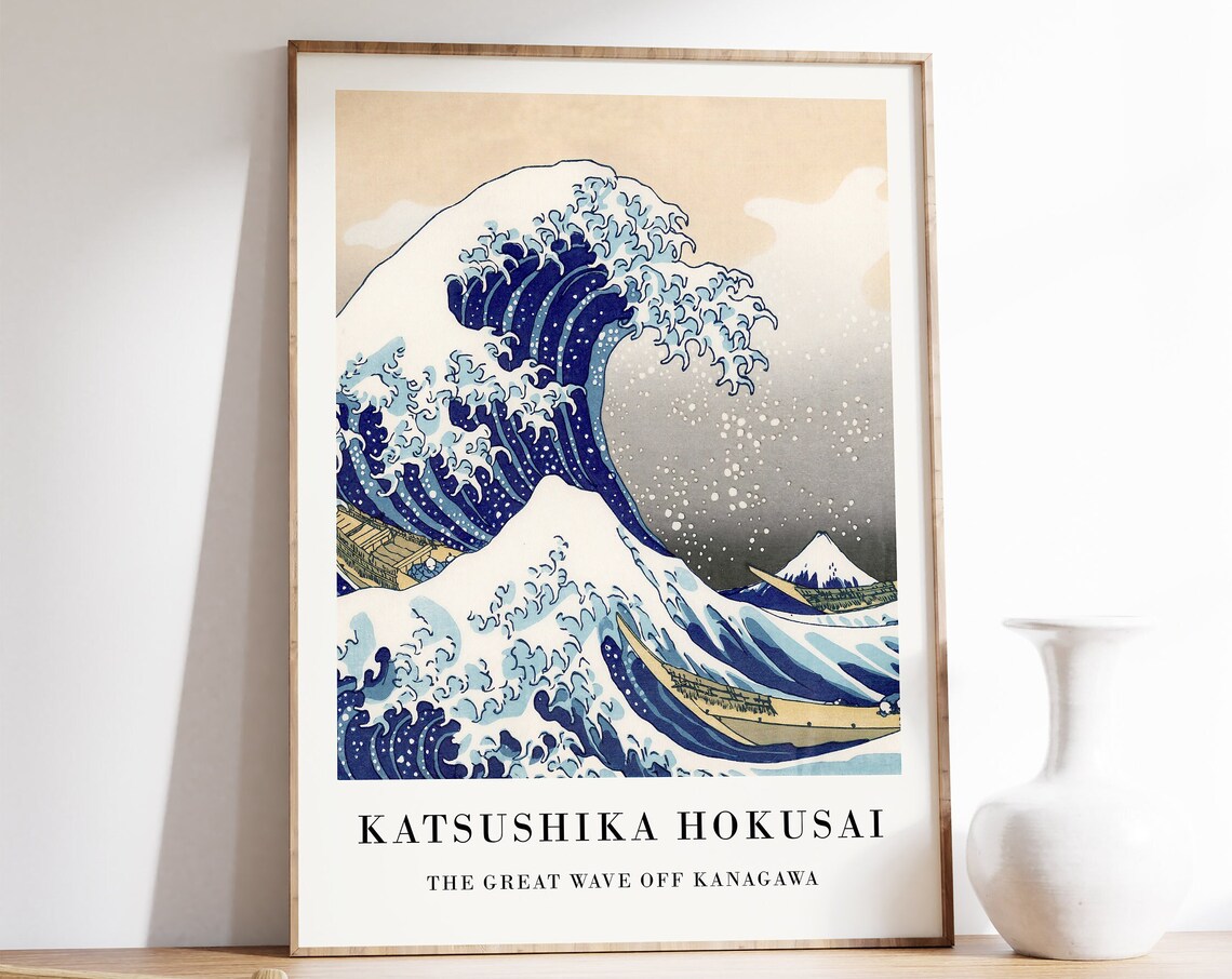 Katsushika Hokusai Great Wave Japanese Art Print