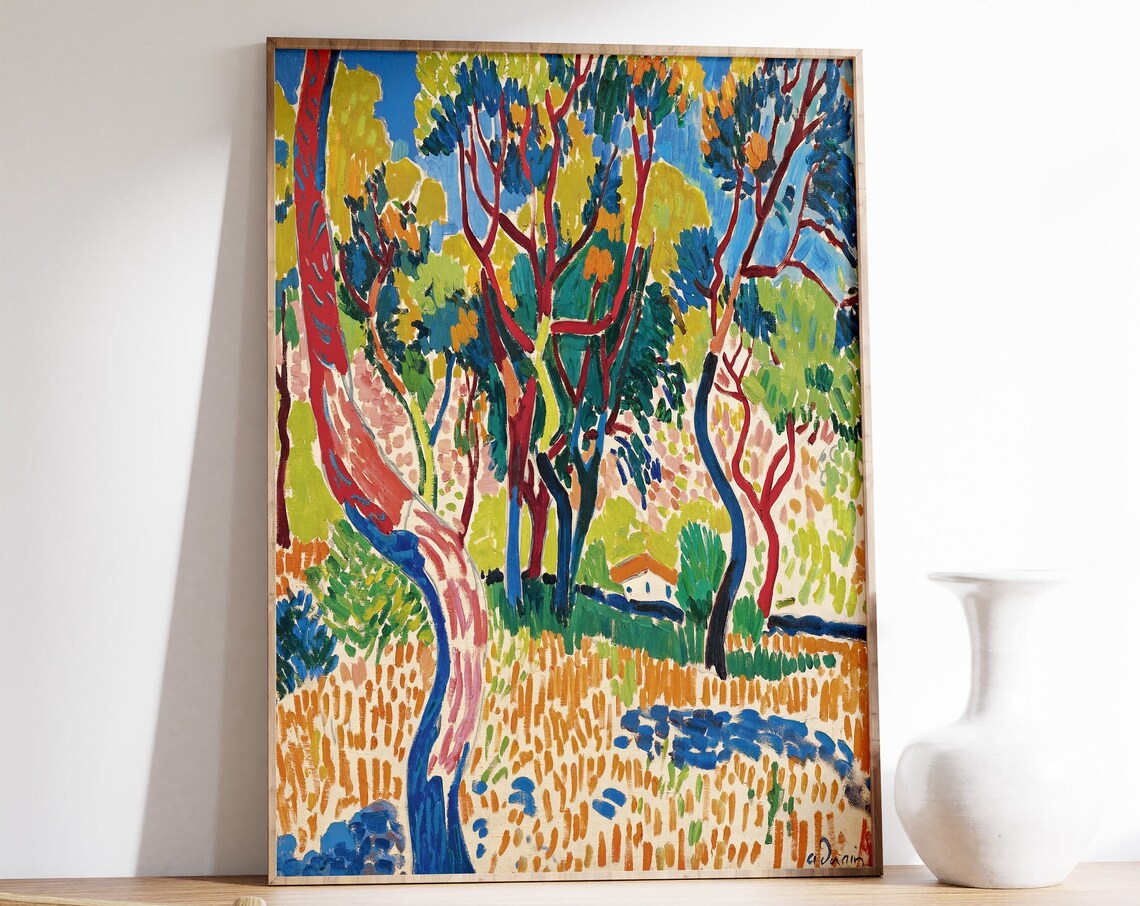 Andre Derain Arbres Collioure Fauvist Art Print