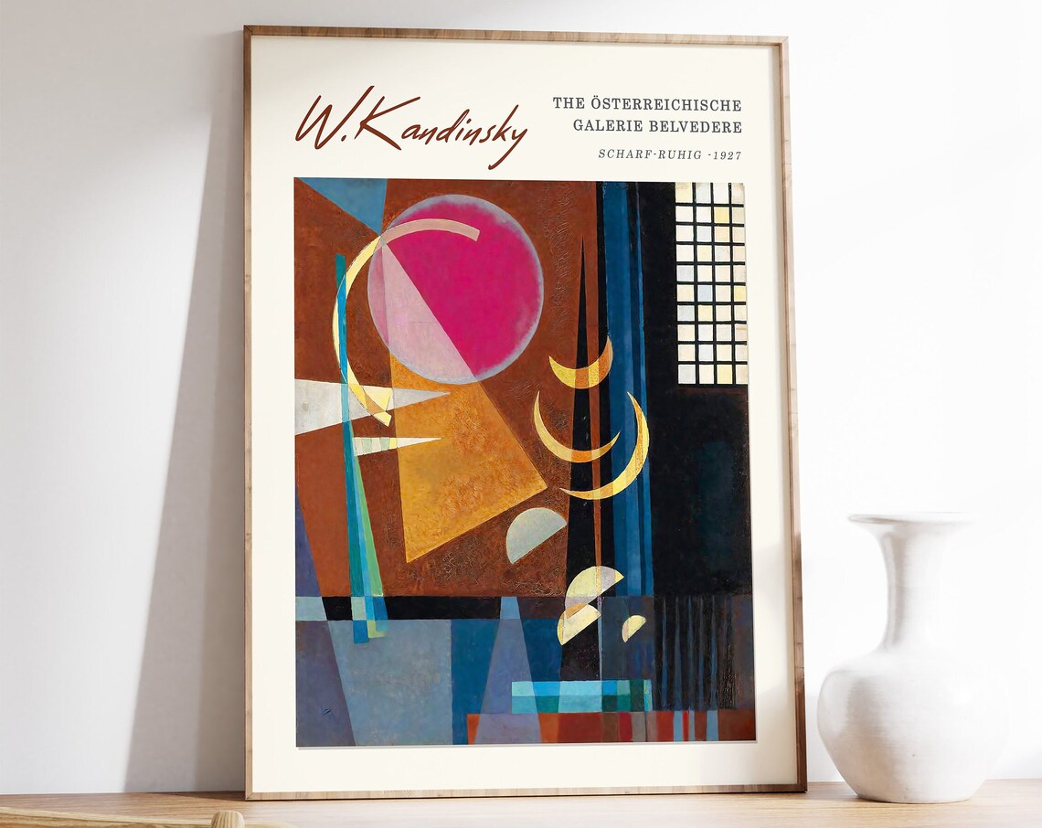 Wassily Kandinsky Scharf Ruhig 1927 Belvedere Gallery Poster