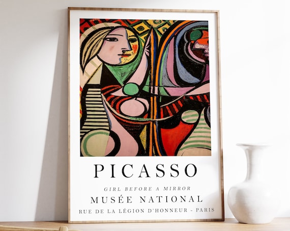 Picasso Girl Before a Mirror Cubist Museum Exhibition Art Poster