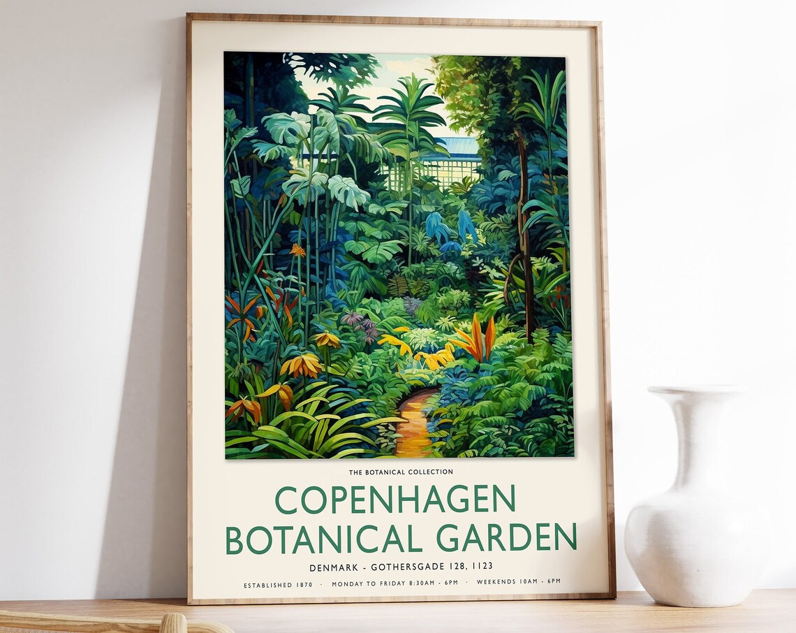 William Morris Copenhagen Botanical Gardens Poster