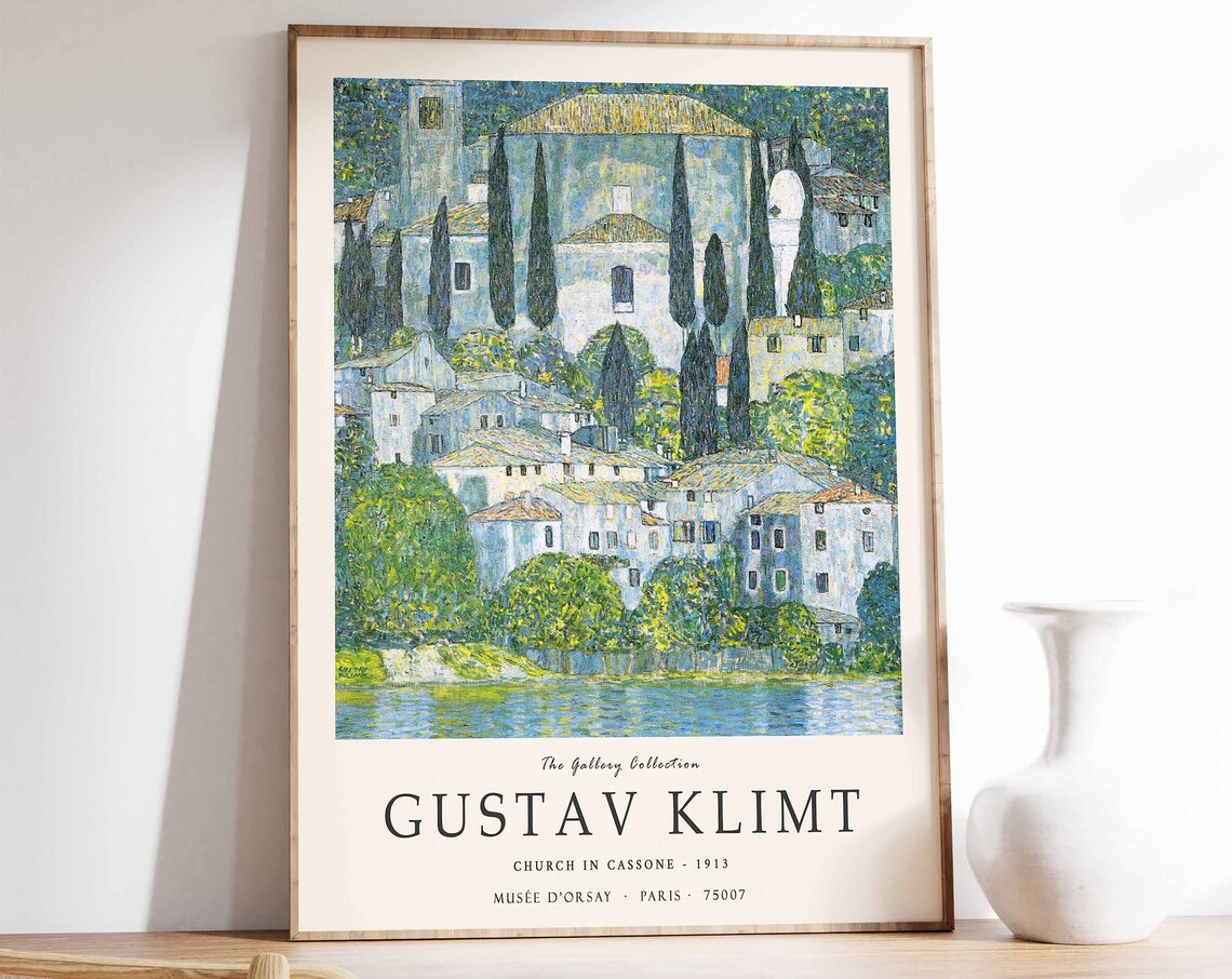 Gustav Klimt Church In Cassone Art Print