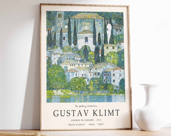Gustav Klimt Church In Cassone Art Print