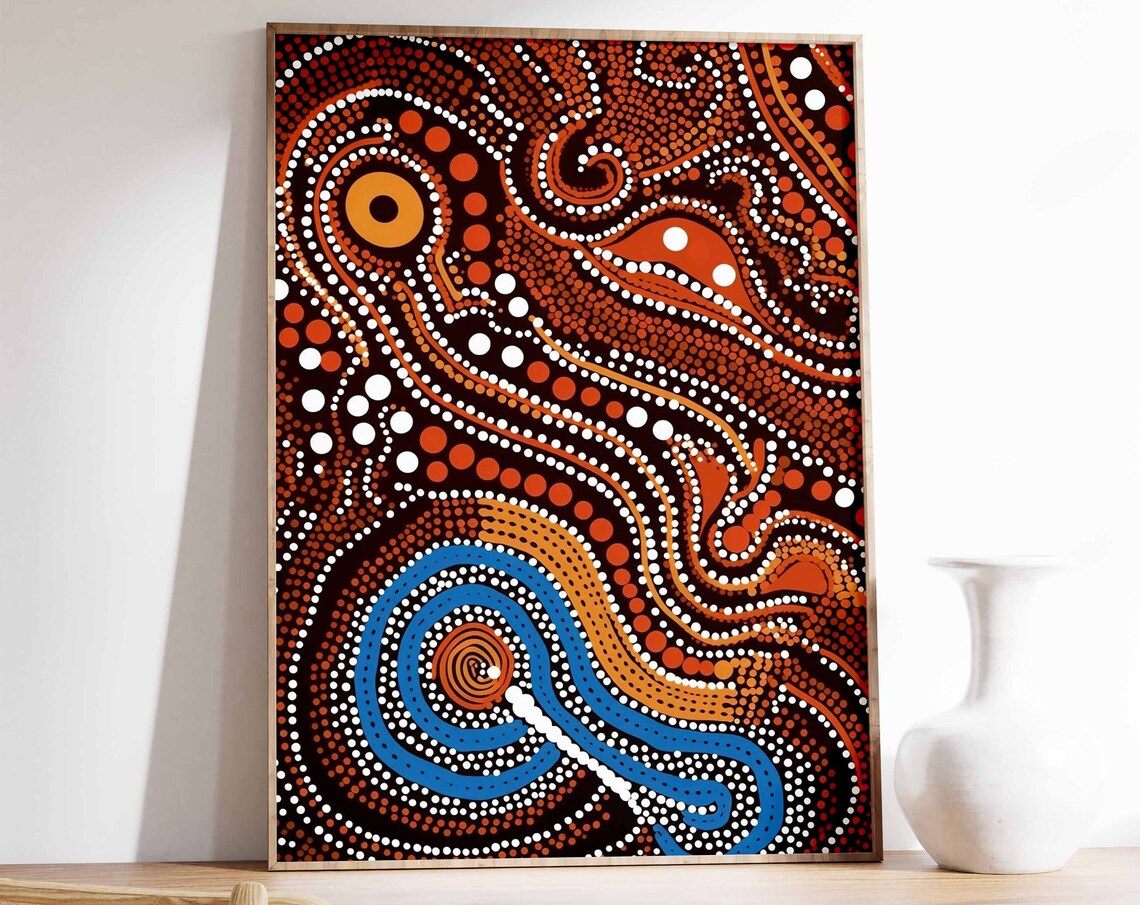 Aboriginal Cultural Wall Art, Australian Art Print