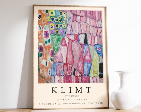 Gustav Klimt Poster The Dress Klimt Print Wall Art Decor Pattern Art Art Nouveau Vintage Art Print Gift Idea A1a2a3a4