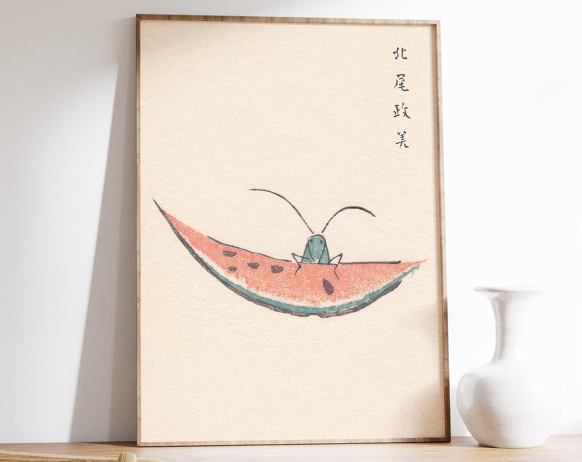 Vintage Japanese Animal Illustrations Art Print