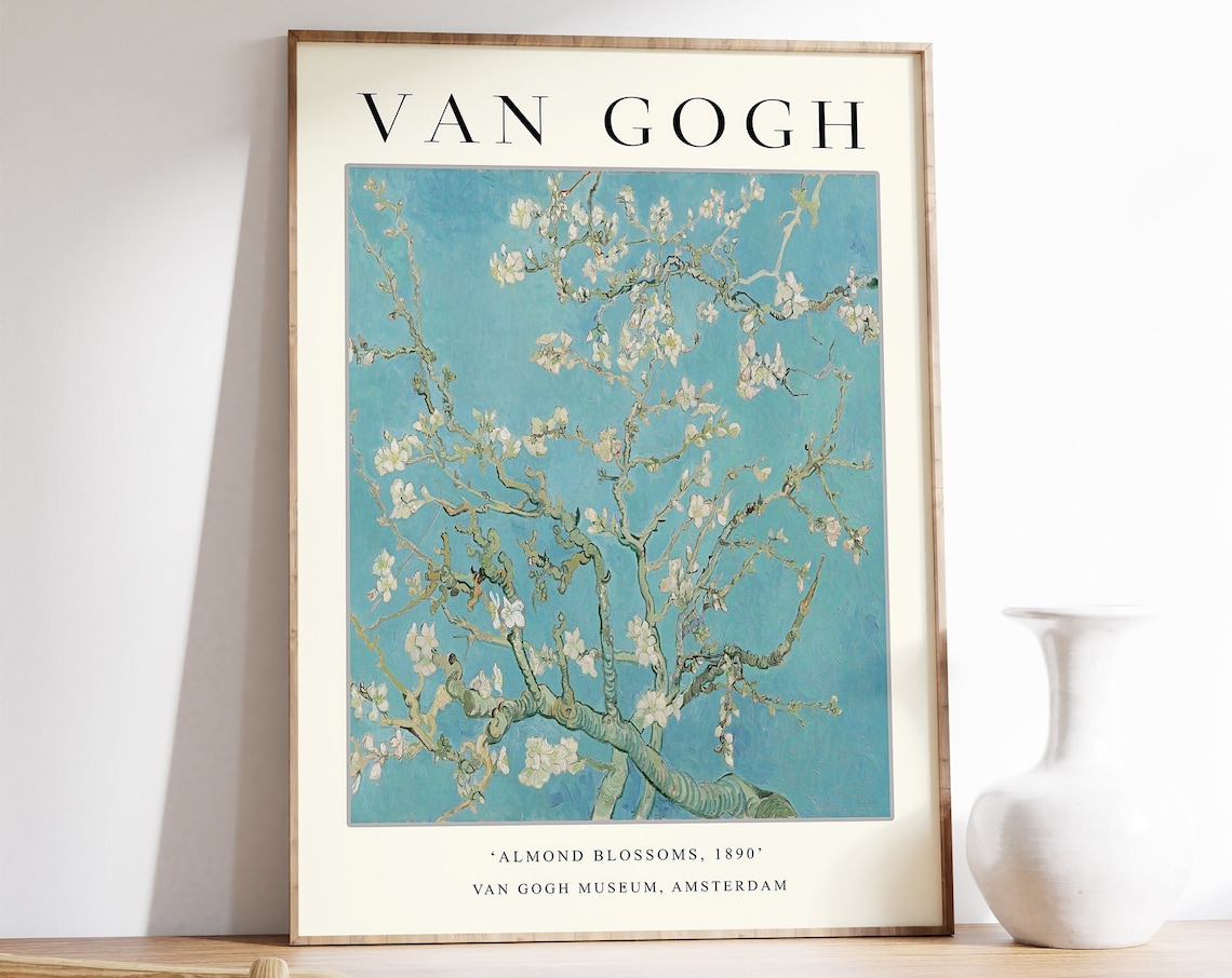 Van Gogh Almond Blossoms Floral Art Print