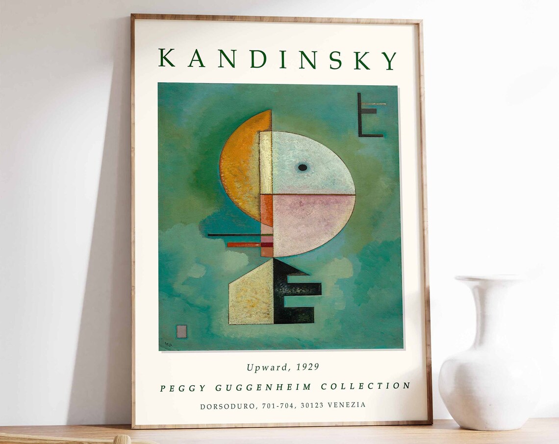 Kandinsky Upward Exhibition Print, Bauhaus Poster