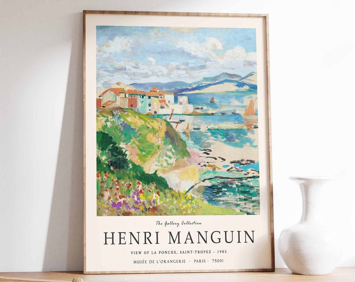 Henri Manguin La Ponche Saint Tropez 1905 Exhibition Art Poster