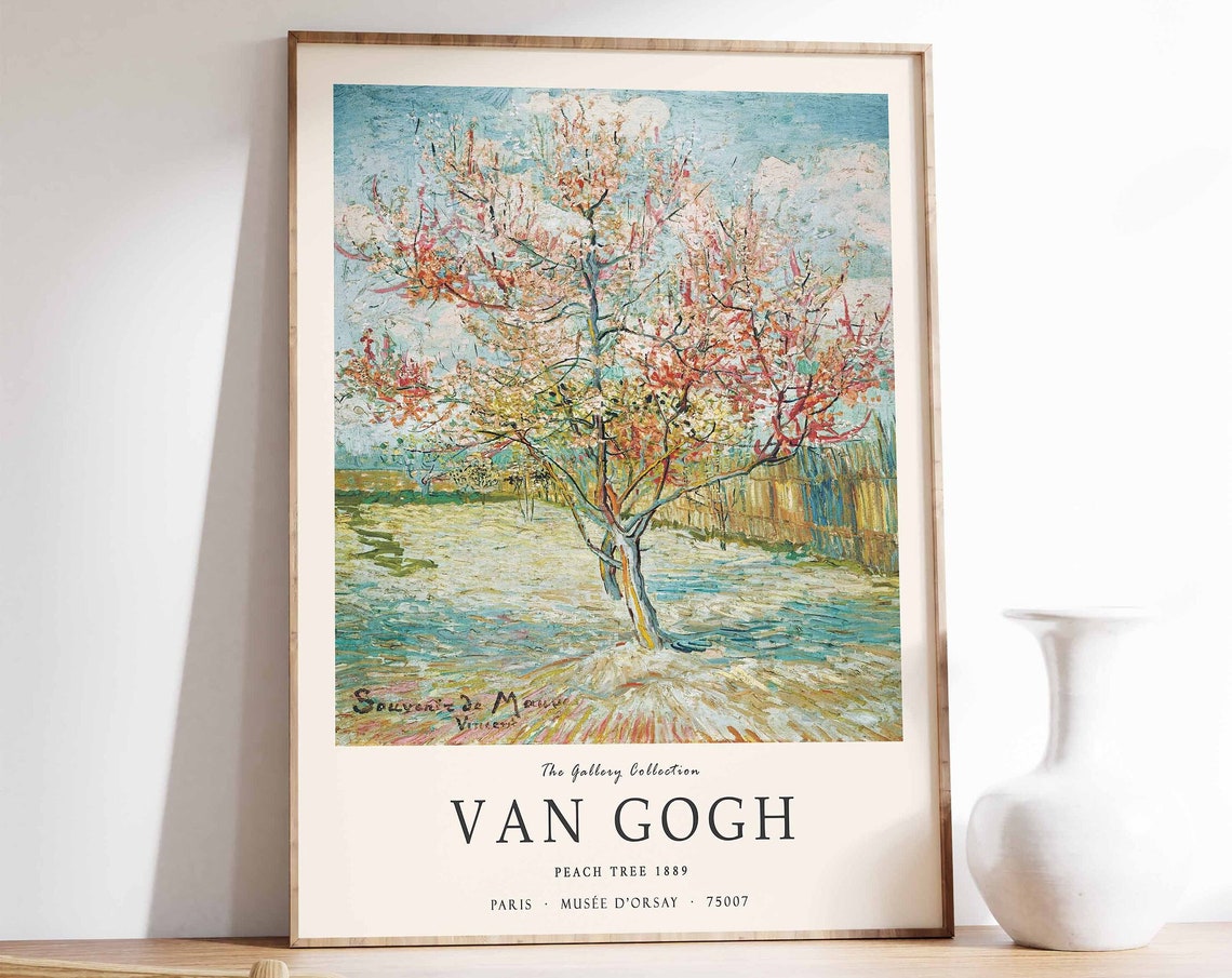 Van Gogh Peach Tree 1889 Blooming Spring Orchard Gallery Art Print