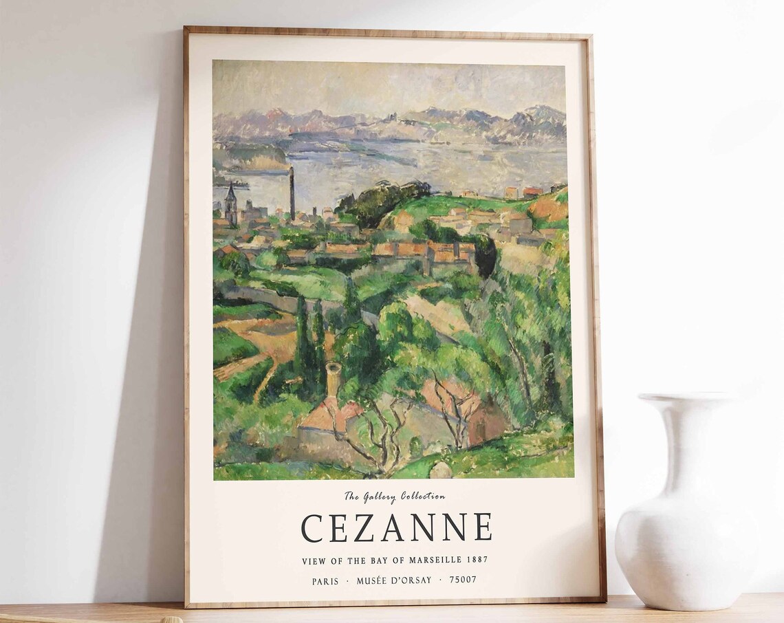 Paul Cezanne Bay Of Marseille 1887 Gallery Collection Landscape Poster