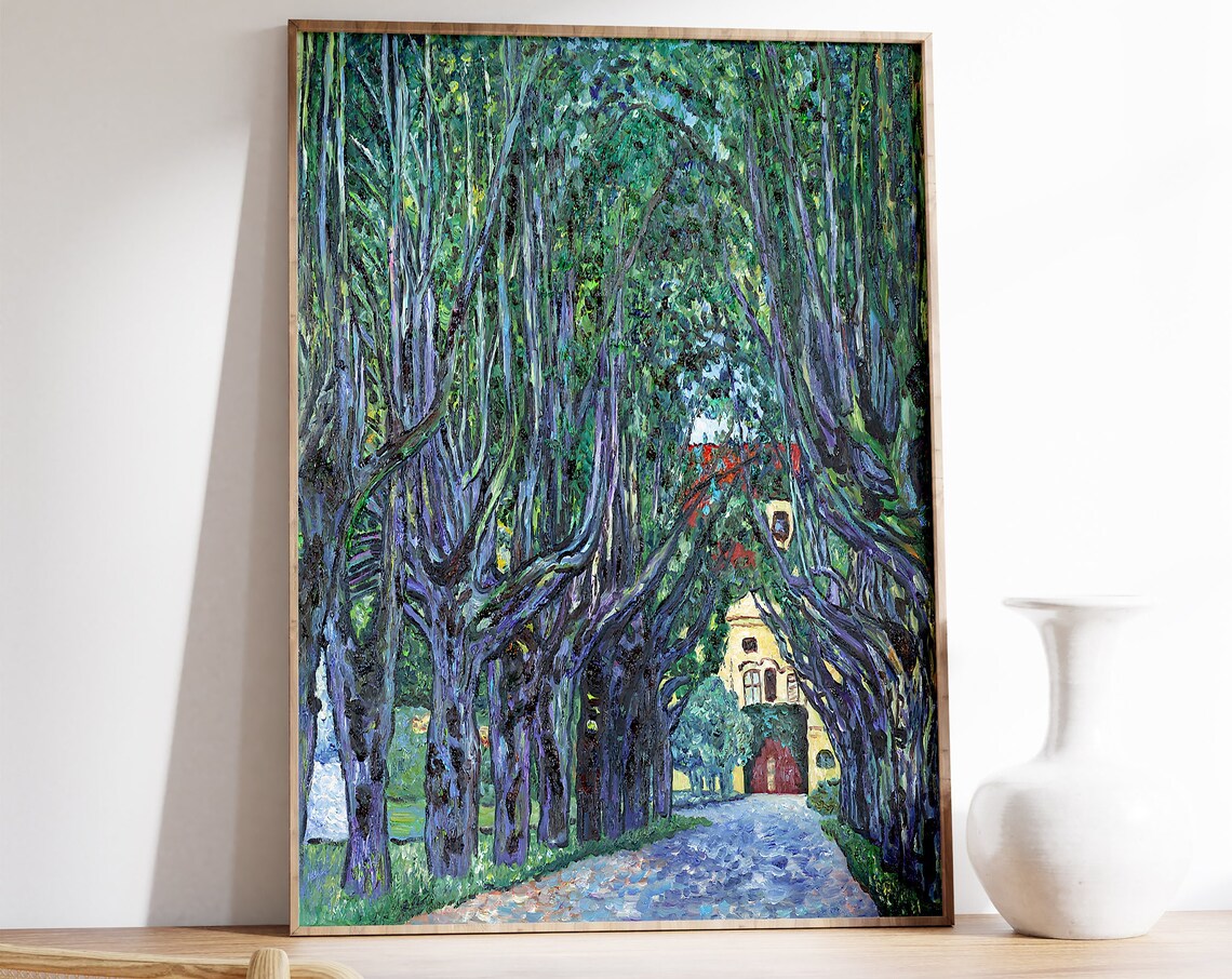 Gustav Klimt Avenue of Schloss Kammer Park Art Print