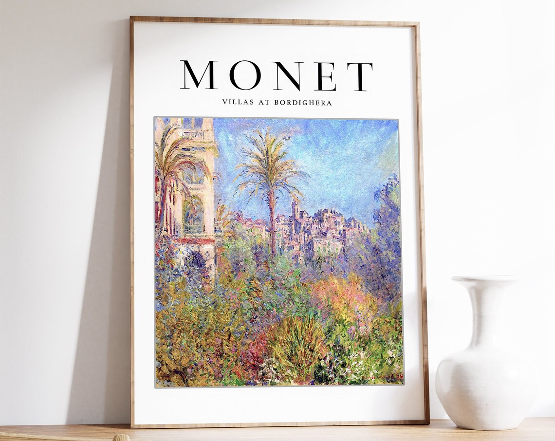 Claude Monet Villas At Bordighera Art Print