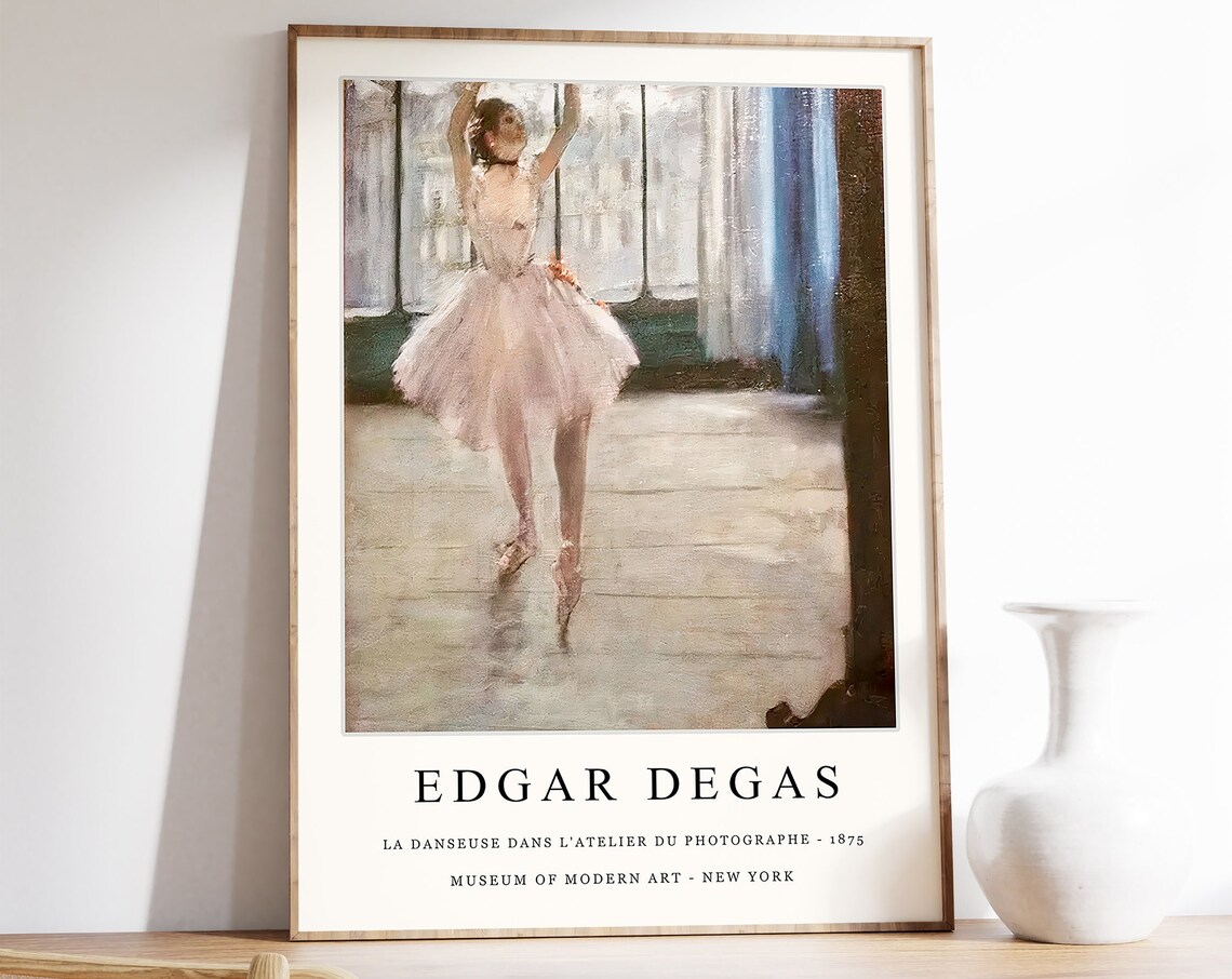 Edgar Degas Ballet Art Poster, Impressionist Wall Art