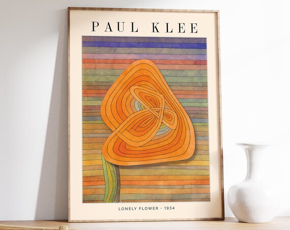 Paul Klee Lonely Flower Exhibition Poster Art Print