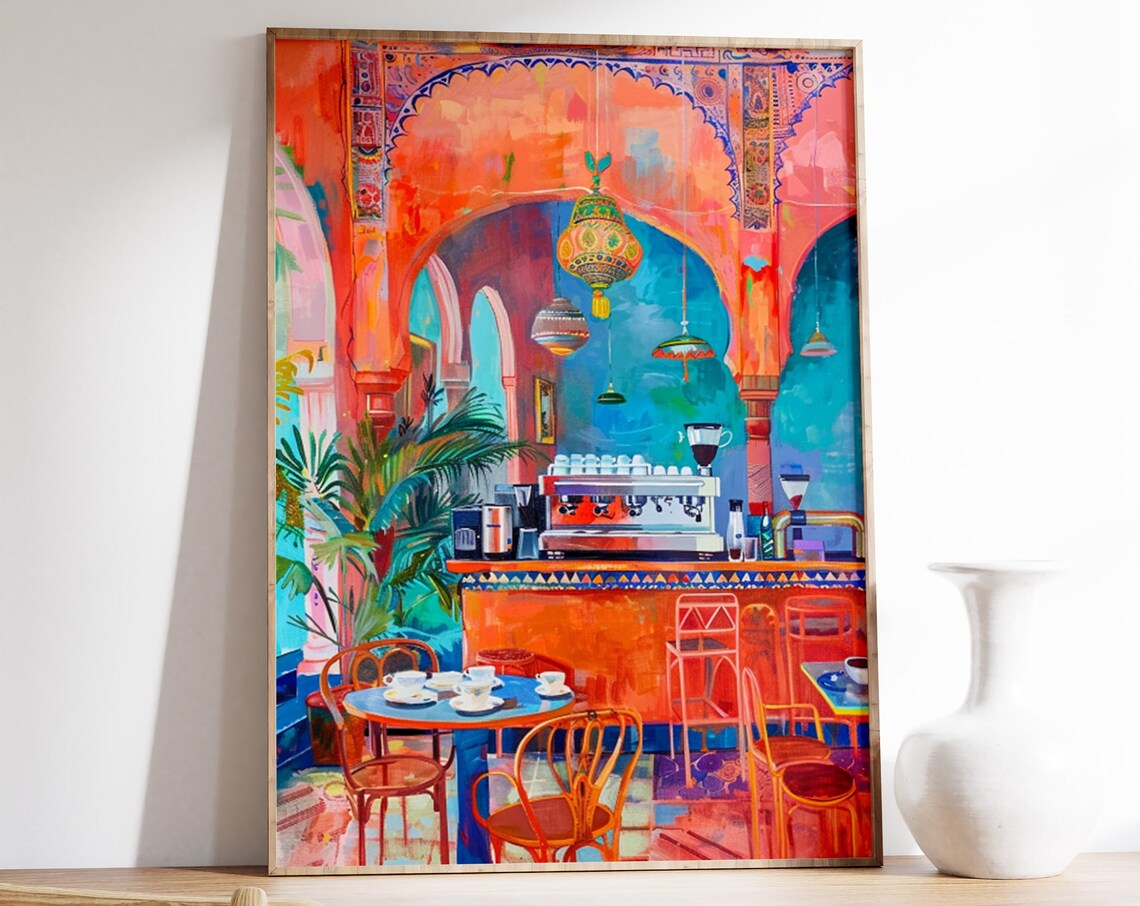 Indian Cafe Traditional Food Art, Kitchen Poster
