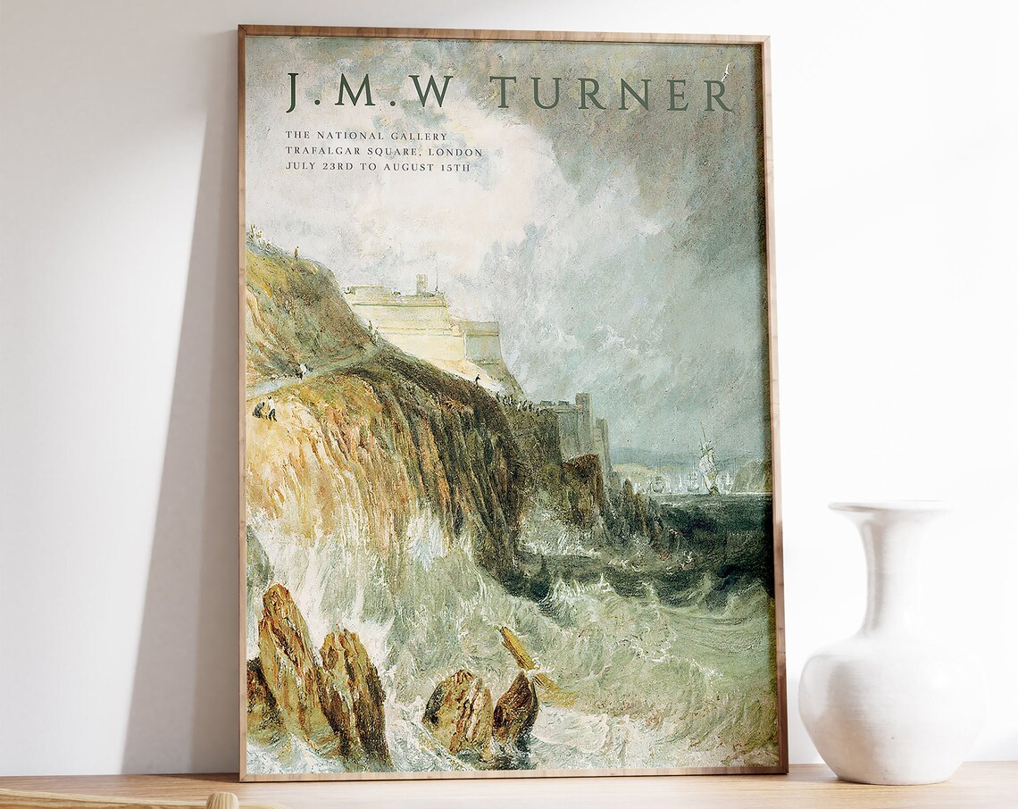 J. M. W. Turner Exhibition Art Print, Sea Poster