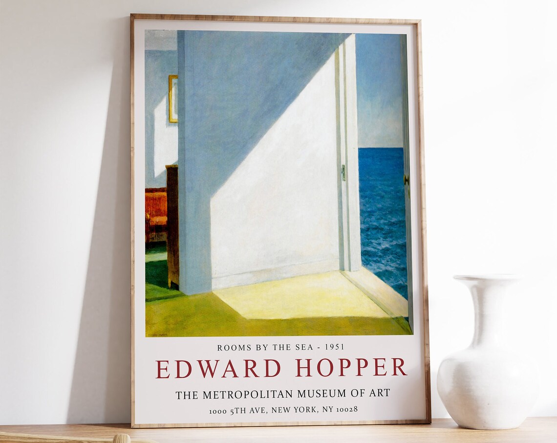 Edward Hopper Rooms By The Sea Exhibition Poster