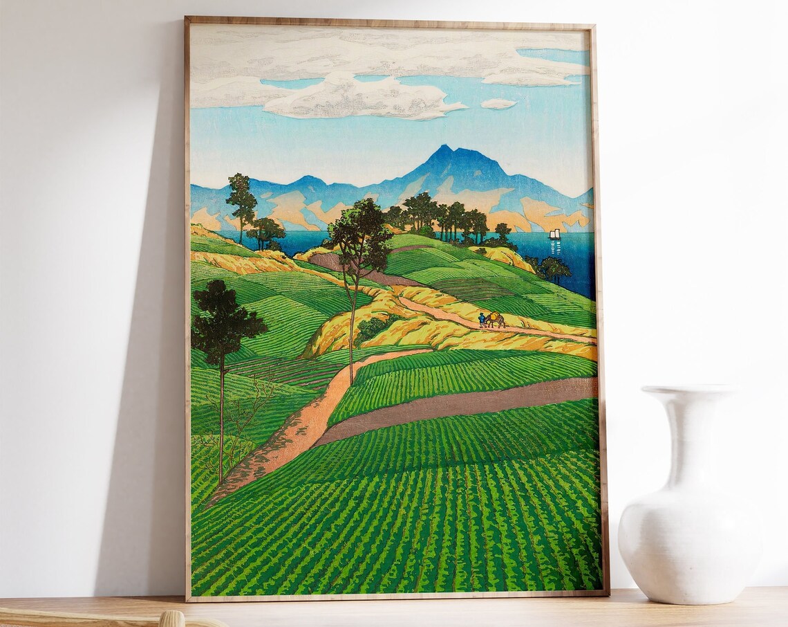 Hasui Kawase Onsengadake at Amakusa Travel Poster