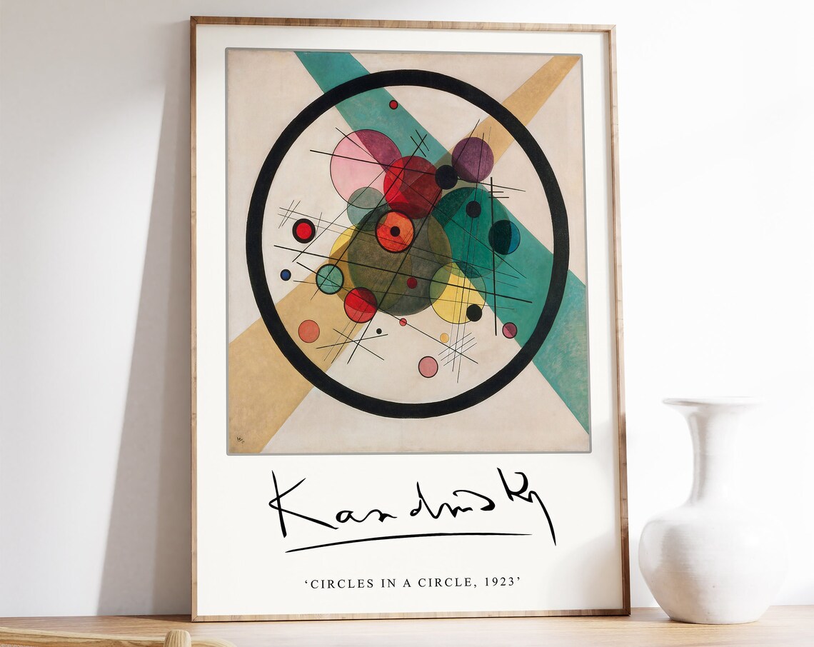 Kandinsky Circles in a Circle Bauhaus Art Print