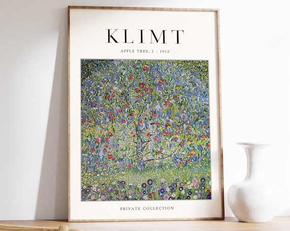 Gustav Klimt Apple Tree I 1912 Orchard Symbolist Painting Poster
