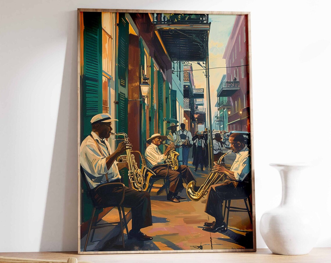 Jazz Music Retro Poster, Music Lover Gift