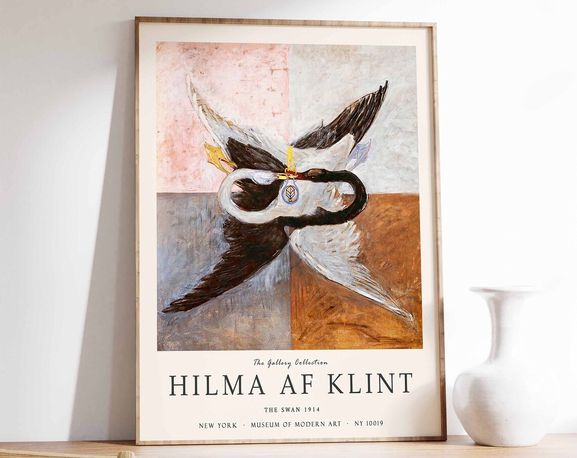 Hilma Af Klint The Swan 1914 Abstract Spiritual Gallery Art Poster