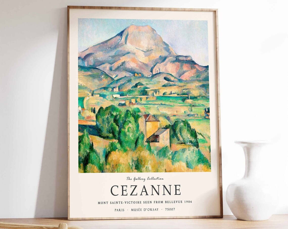 Paul Cezzane Mont Sainte Victoire Seen From Bellevue Art Print