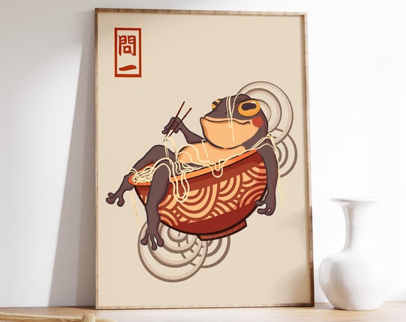 Matsumoto Hoji Art Print Japanese Poster Frog Matsumoto Hoji Vintage Art Print Animal Art Funny Animal Print Gift A1a2a3a4
