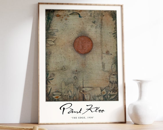 Paul Klee Exhibition Poster The Edge Paul Klee Art Print Surrealist Art Modernism Cubism Abstract Art Gift Idea A1a2a3a4